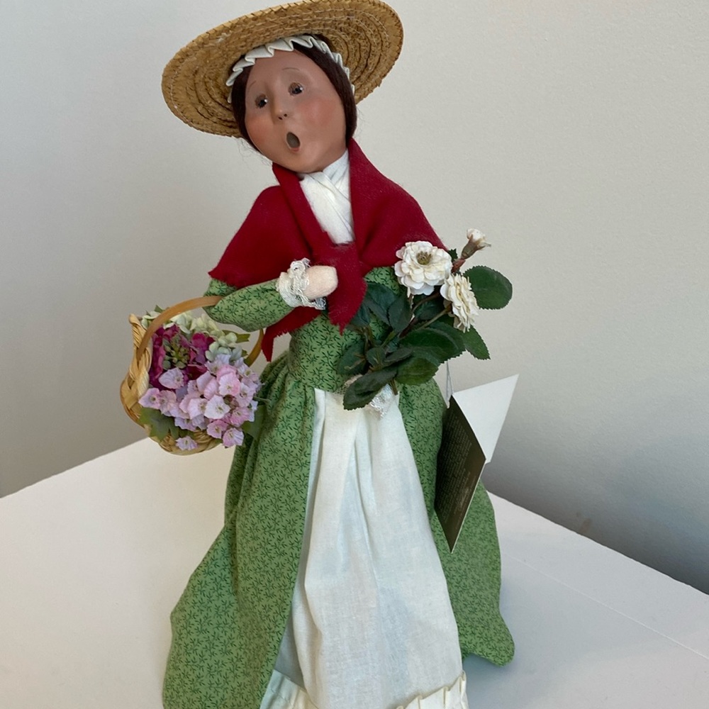 Byers' Choice Colonial Woman with Flowers
